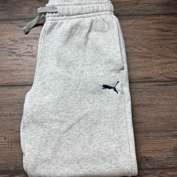 Puma Kids Light Gray Joggers - Picture 1 of 5